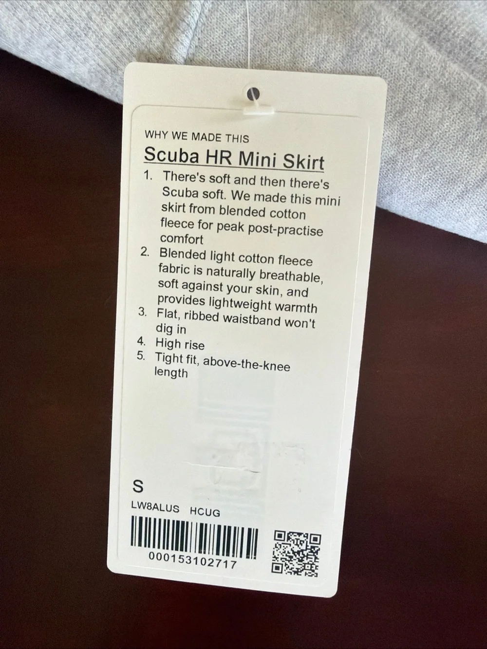 Lululemon NEW Scuba High Rise Mini Skirt Size Small
